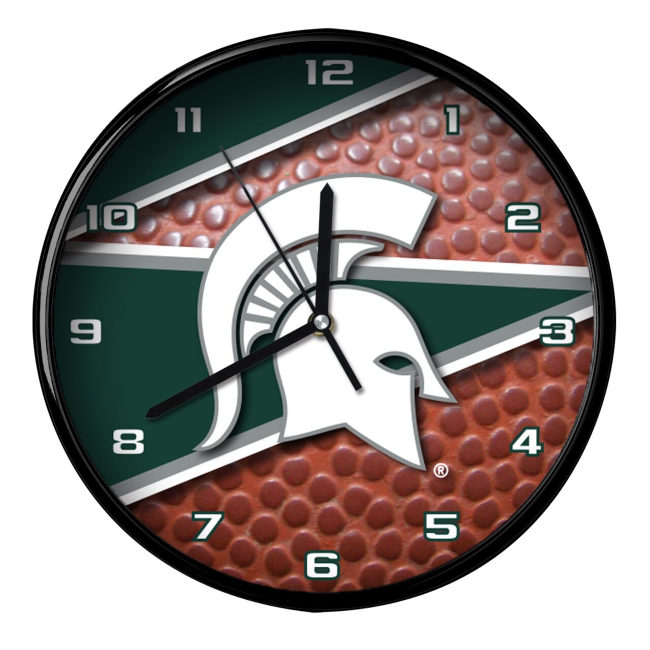 The Memory Company 11.5" Green and Brown NCAA Michigan State Spartans Wall Clock